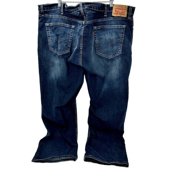 Levi's 559 Jeans Mens 44x30 (46x30 Actual) Relaxed Straight Blue Faded Denim - Picture 4 of 7